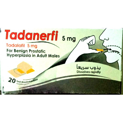 TADANERFI 5 MG ( TADALAFIL ) 20 ORODISPERSIBLE FILMS 